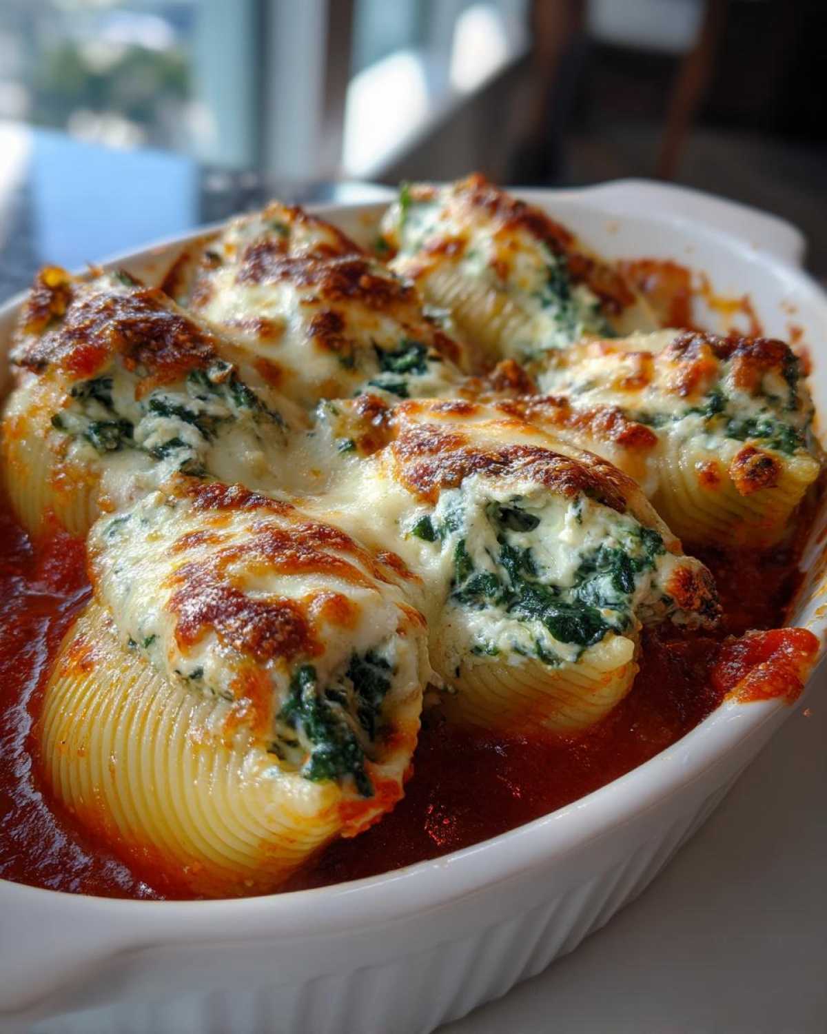 Spinach & Ricotta Stuffed Shells (Make-Ahead Freezer Meal) - detail 4