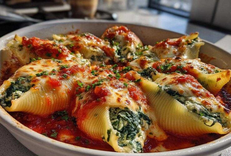 Spinach & Ricotta Stuffed Shells (Make-Ahead Freezer Meal)