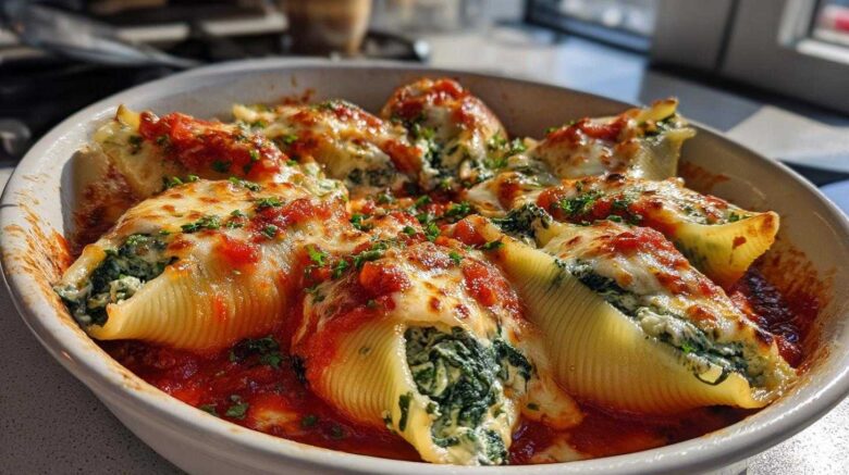 Spinach & Ricotta Stuffed Shells (Make-Ahead Freezer Meal)
