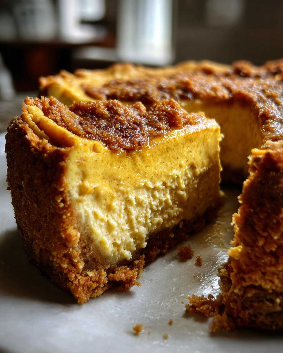 Sugar-Free Pumpkin Cheesecake (Low-Carb & Creamy) - detail 4