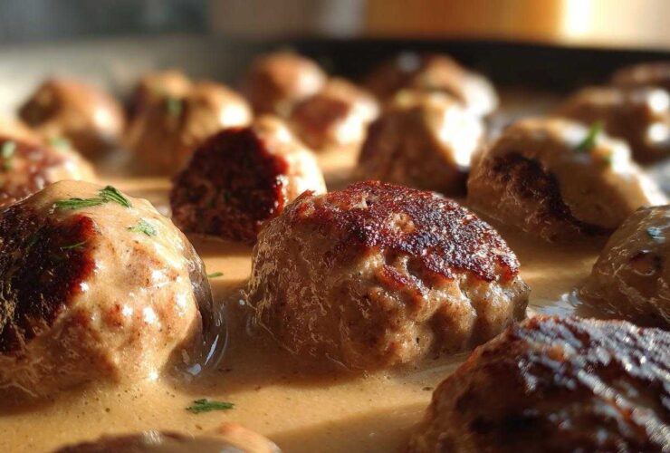 Swedish Meatballs (IKEA Copycat with Creamy Gravy)