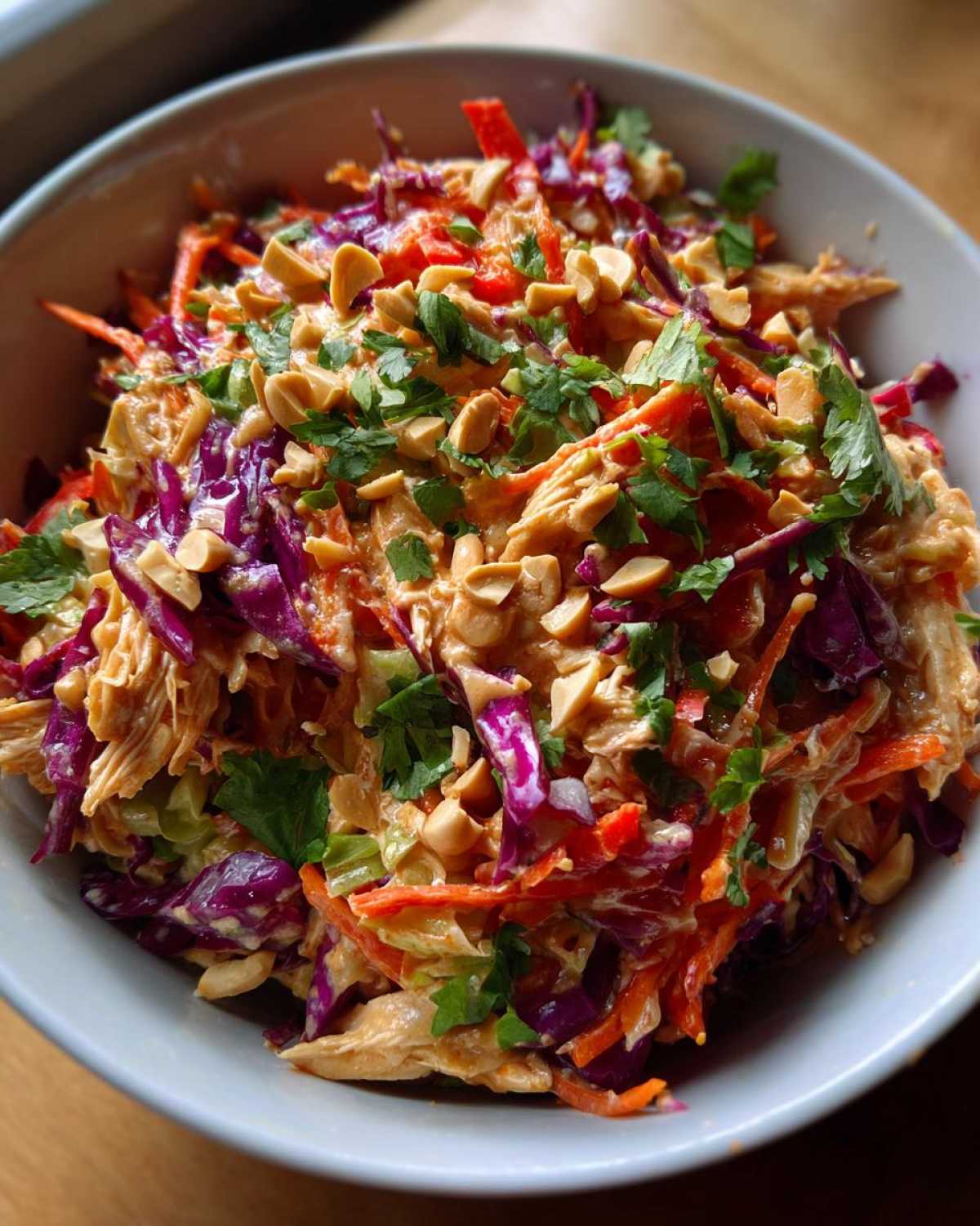 Thai Peanut Chicken Salad (Meal Prep Crunchy Lunch) - detail 4