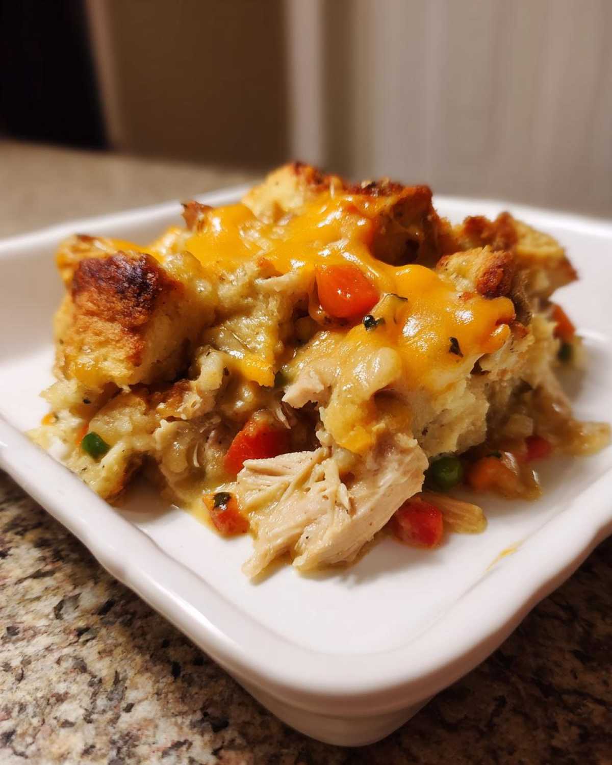 Thanksgiving Leftovers Casserole (All-in-One Comfort Bake) - detail 2