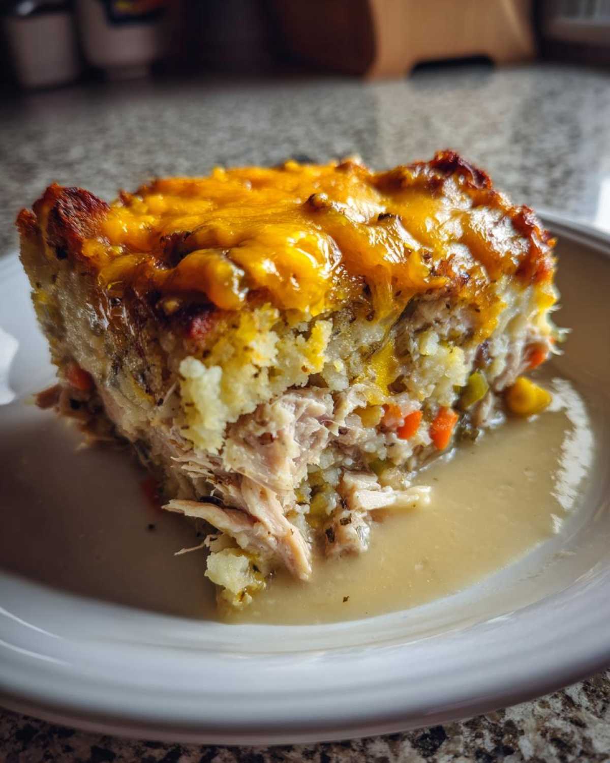Thanksgiving Leftovers Casserole (All-in-One Comfort Bake) - detail 3