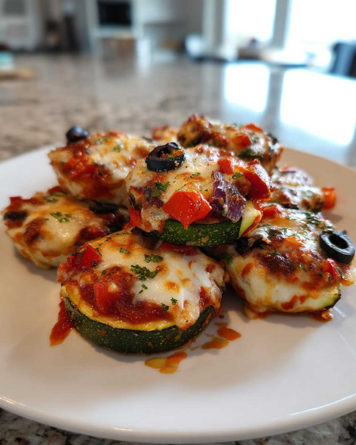 Zucchini Pizza Bites (Low-Carb Snack Hack) - detail 3
