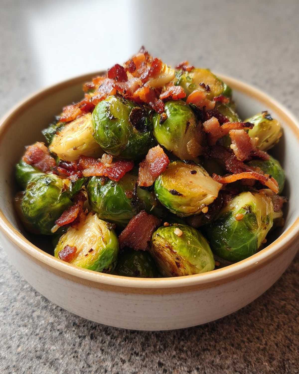 Air Fryer Maple Bacon Brussels Sprout Bites - detail 1