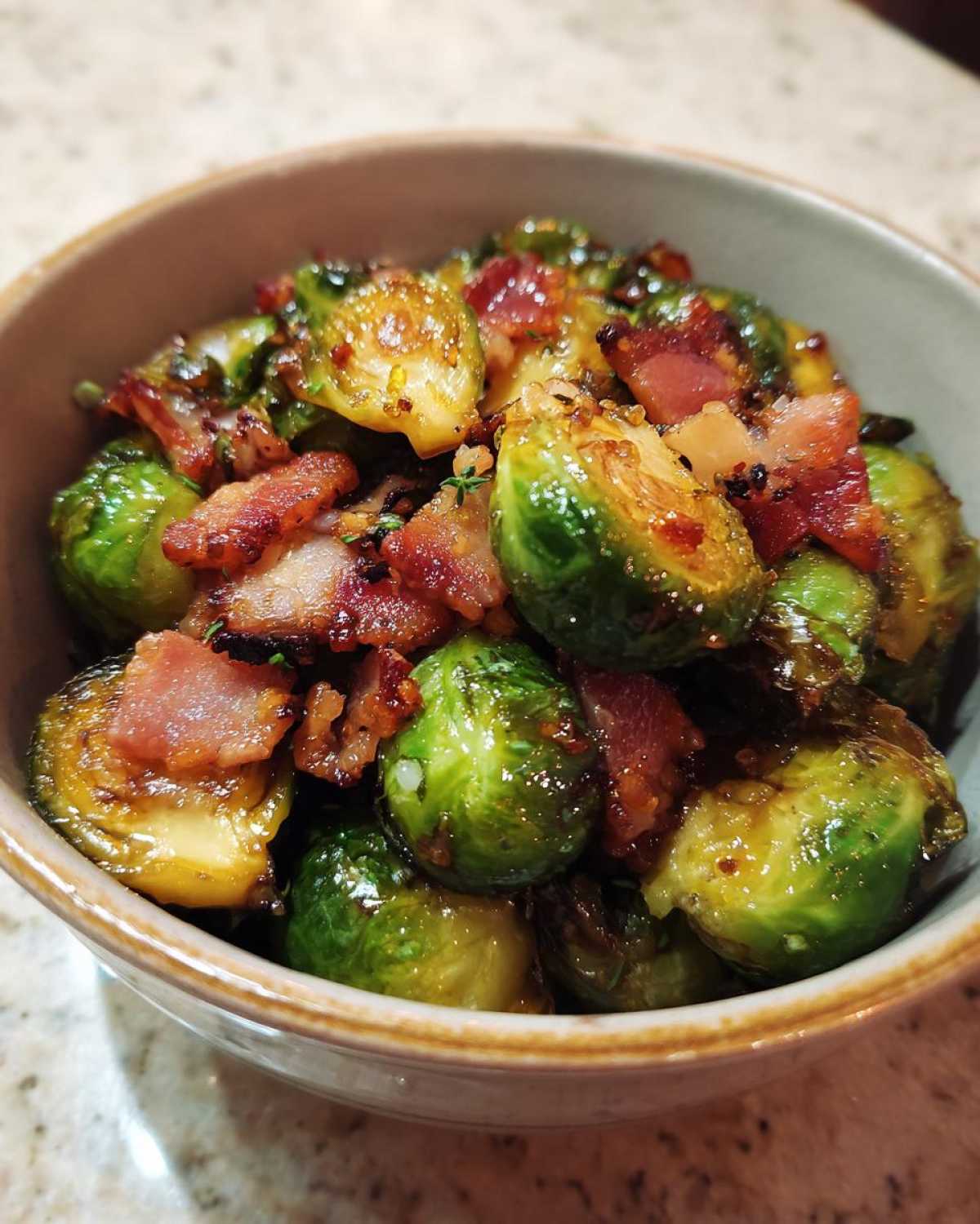 Air Fryer Maple Bacon Brussels Sprout Bites - detail 2