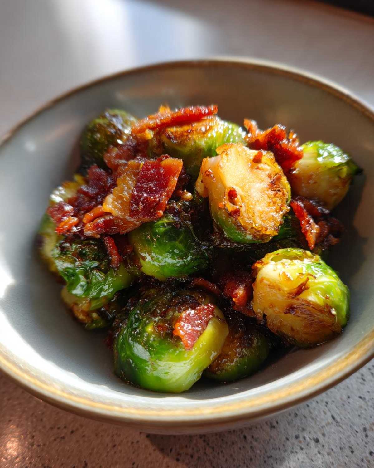 Air Fryer Maple Bacon Brussels Sprout Bites - detail 4