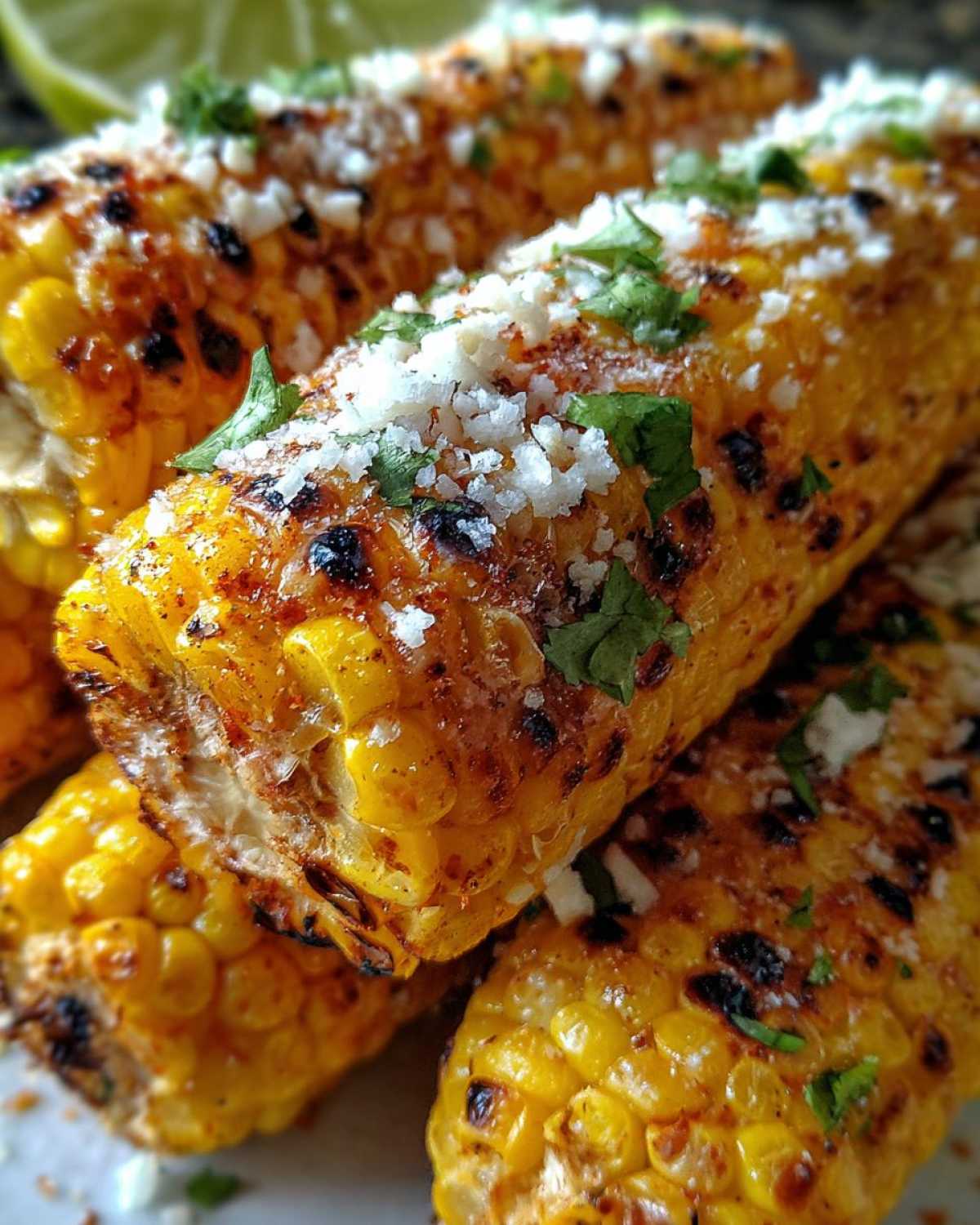 Air fryer Mexican street corn - detail 1