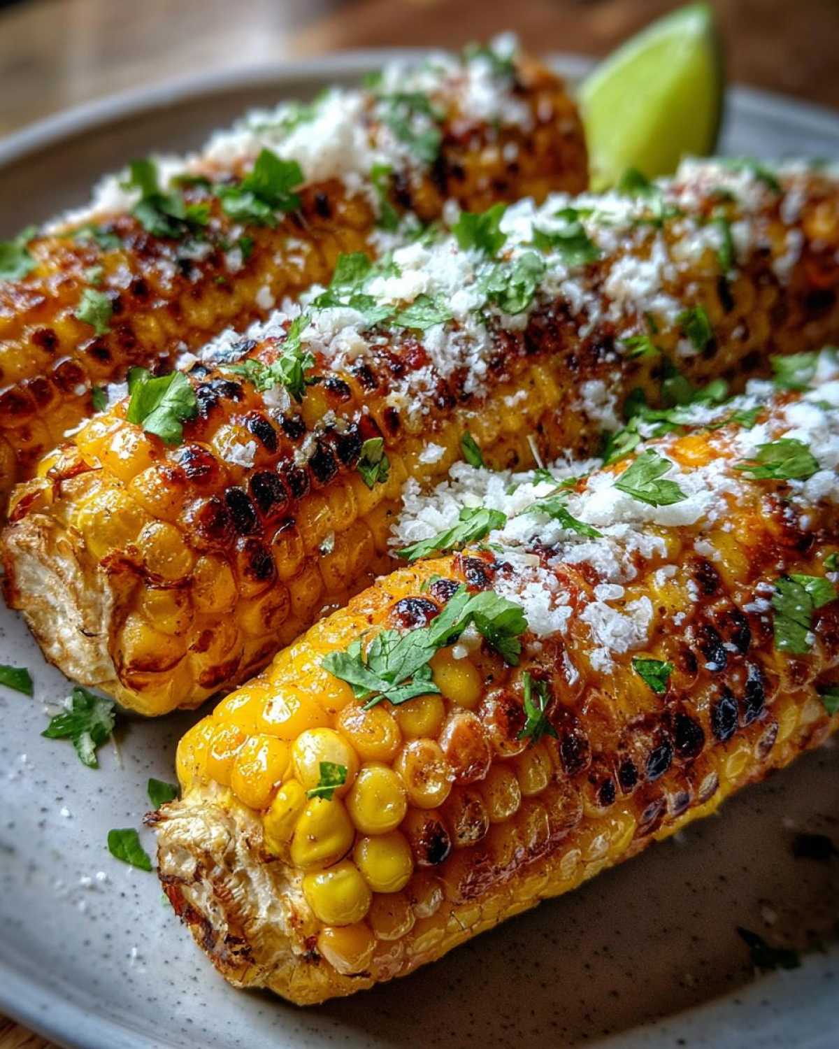 Air fryer Mexican street corn - detail 2