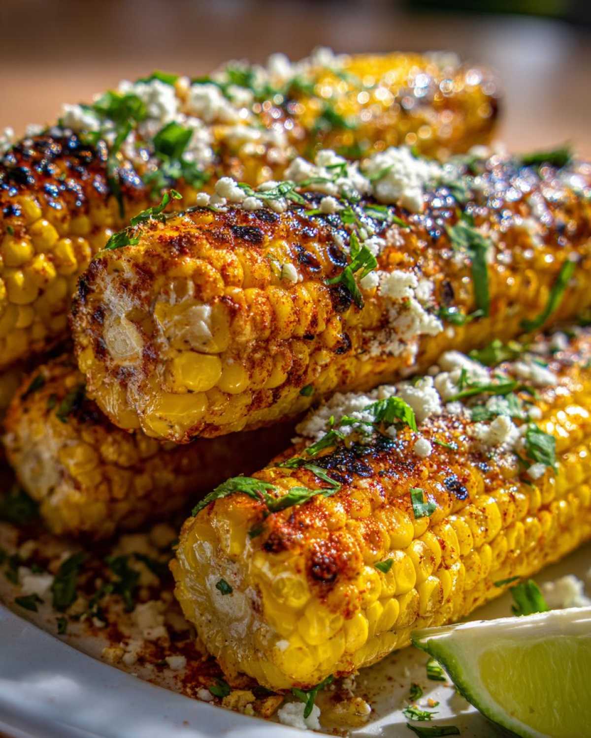 Air fryer Mexican street corn - detail 3