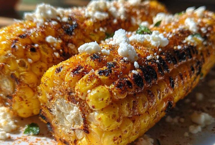 Air fryer Mexican street corn