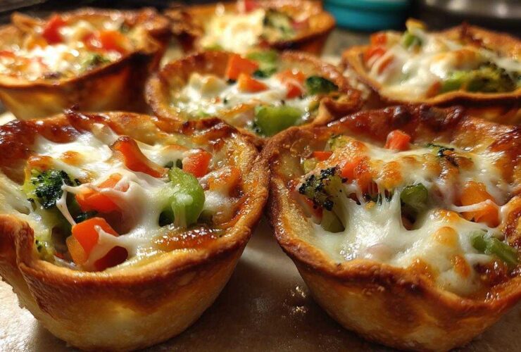 Alphabet Veggie Pizza Cups