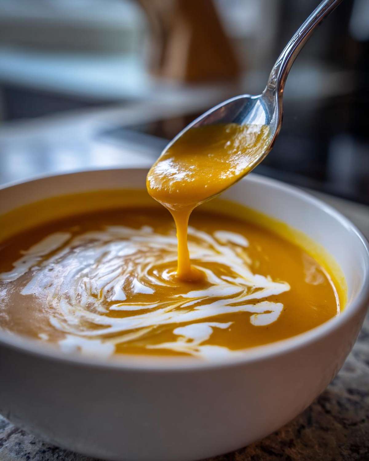 Autumn Harvest Butternut Squash Soup - detail 1
