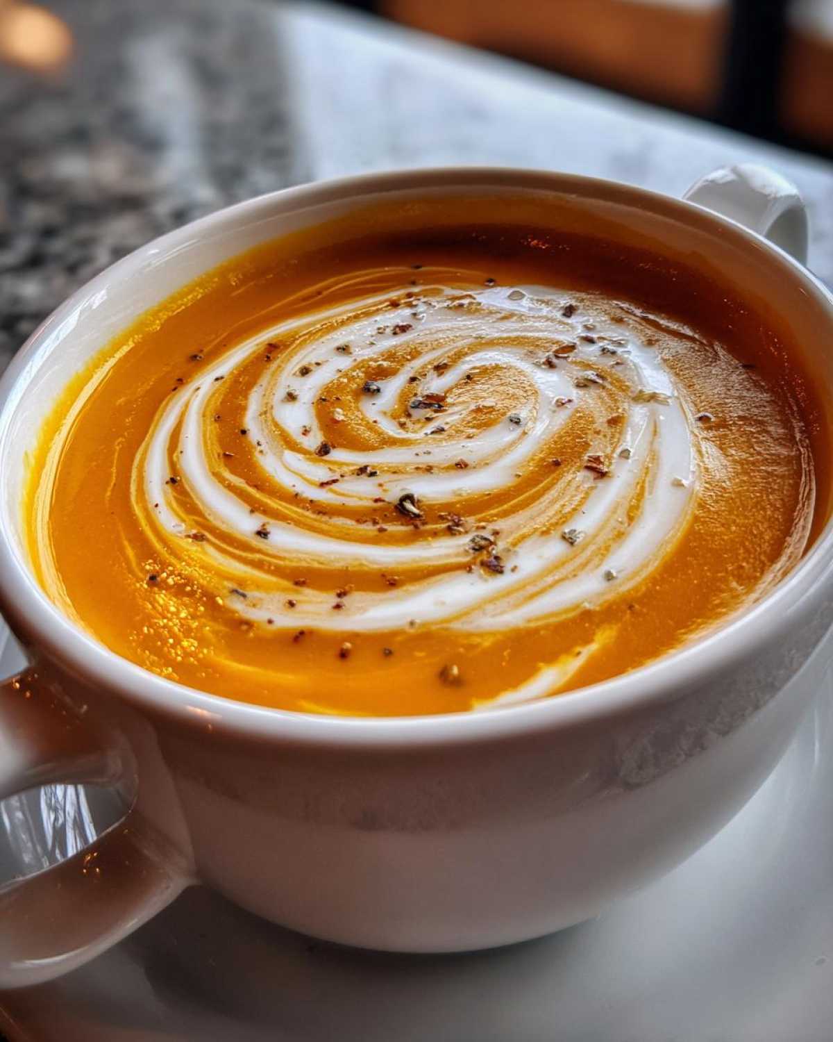 Autumn Harvest Butternut Squash Soup - detail 2
