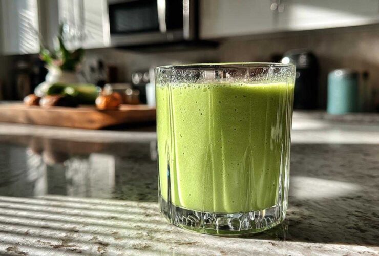Avocado Basil Citrus Detox Smoothie