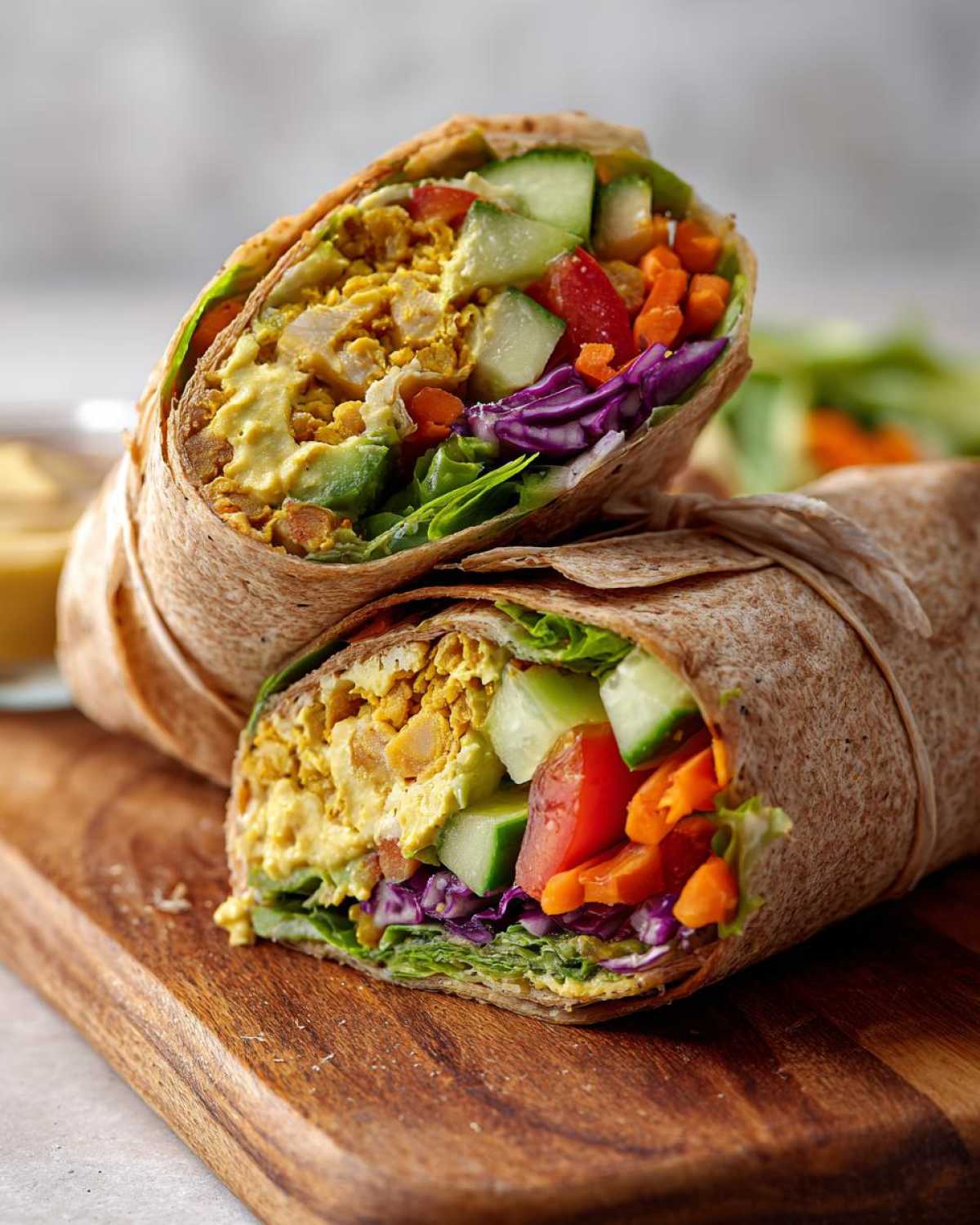 Avocado Chickpea Hummus Wrap - detail 1