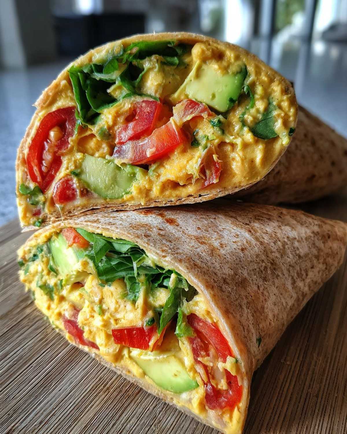 Avocado Chickpea Hummus Wrap - detail 2
