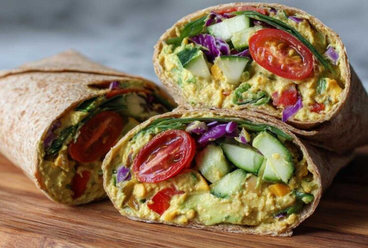Avocado Chickpea Hummus Wrap