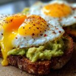Avocado Toast with Turmeric-Egg-Stuffed Center