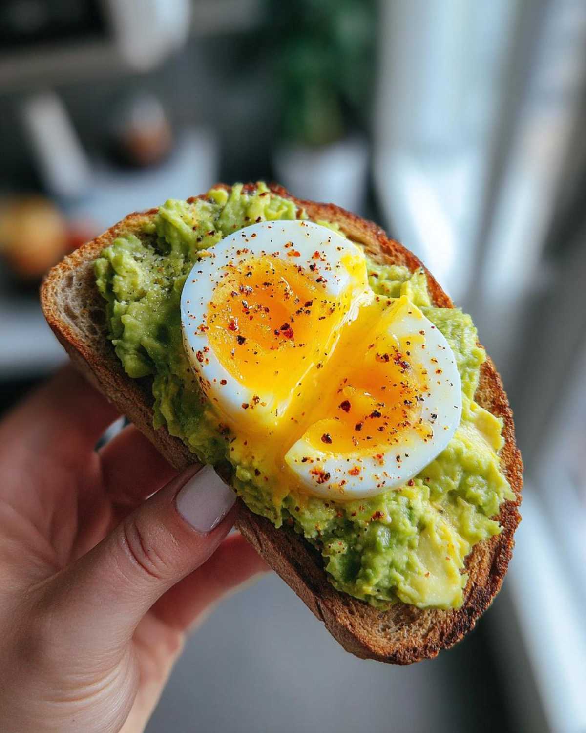 Avocado Toast with Turmeric-Egg-Stuffed Center - detail 4
