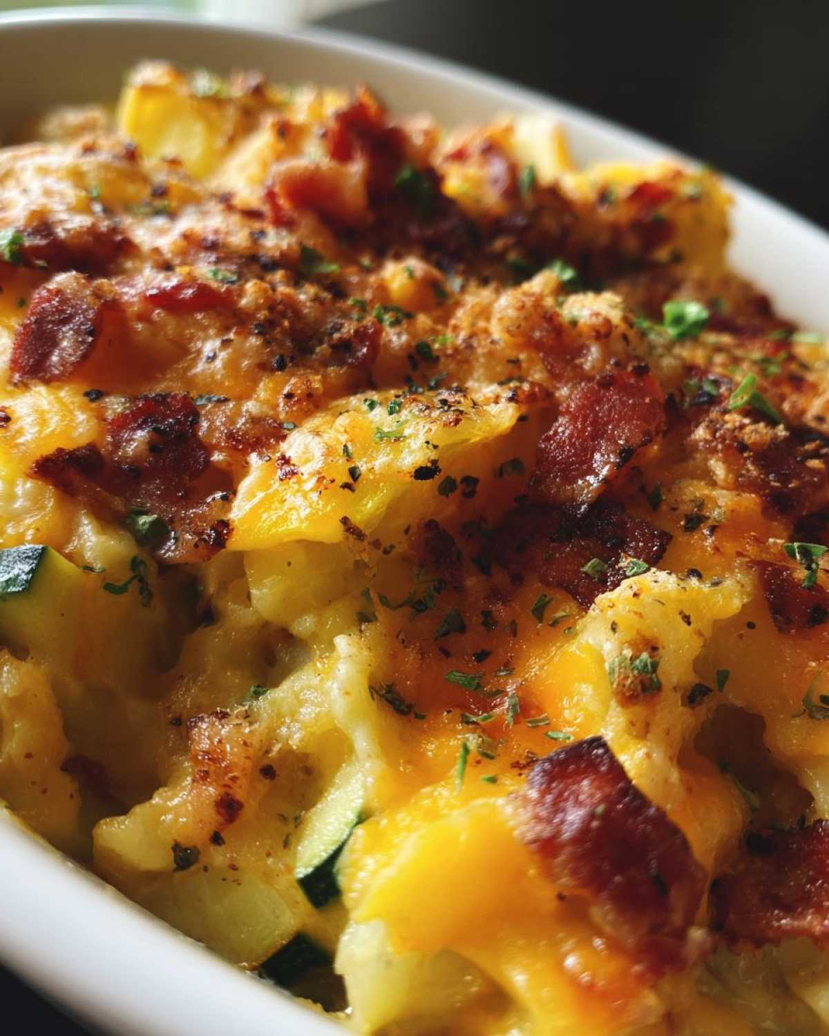 Bacon squash casserole - detail 2