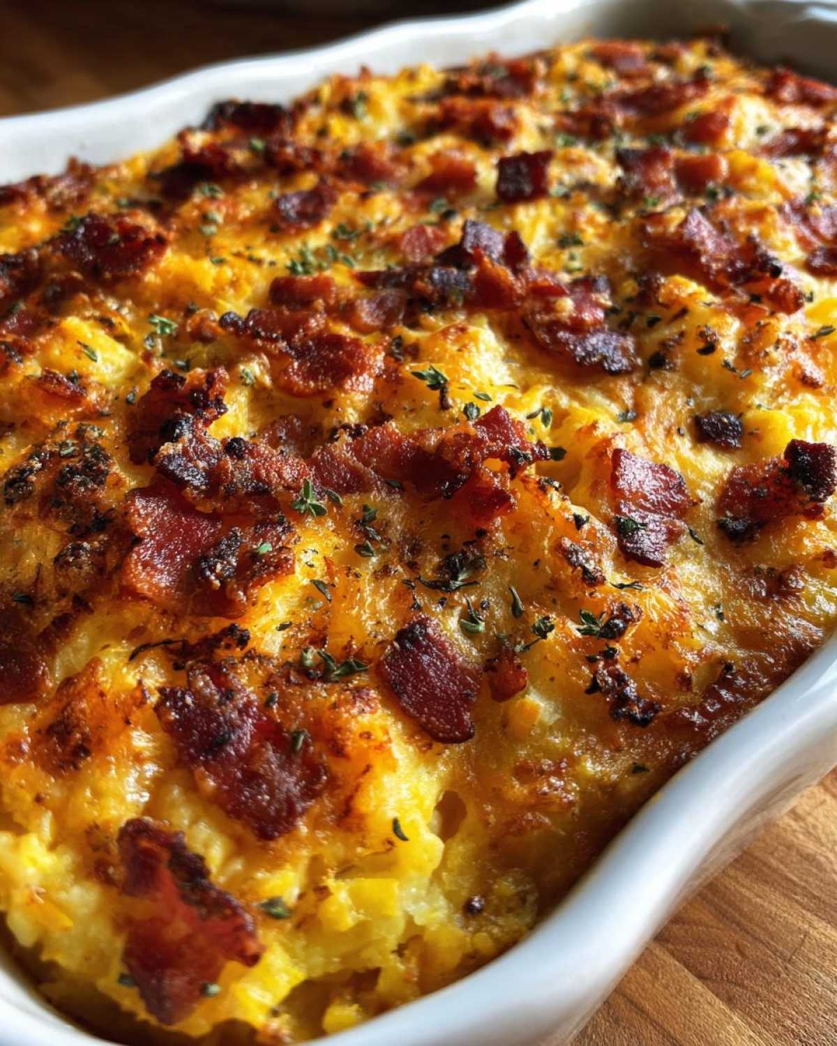 Bacon squash casserole - detail 3