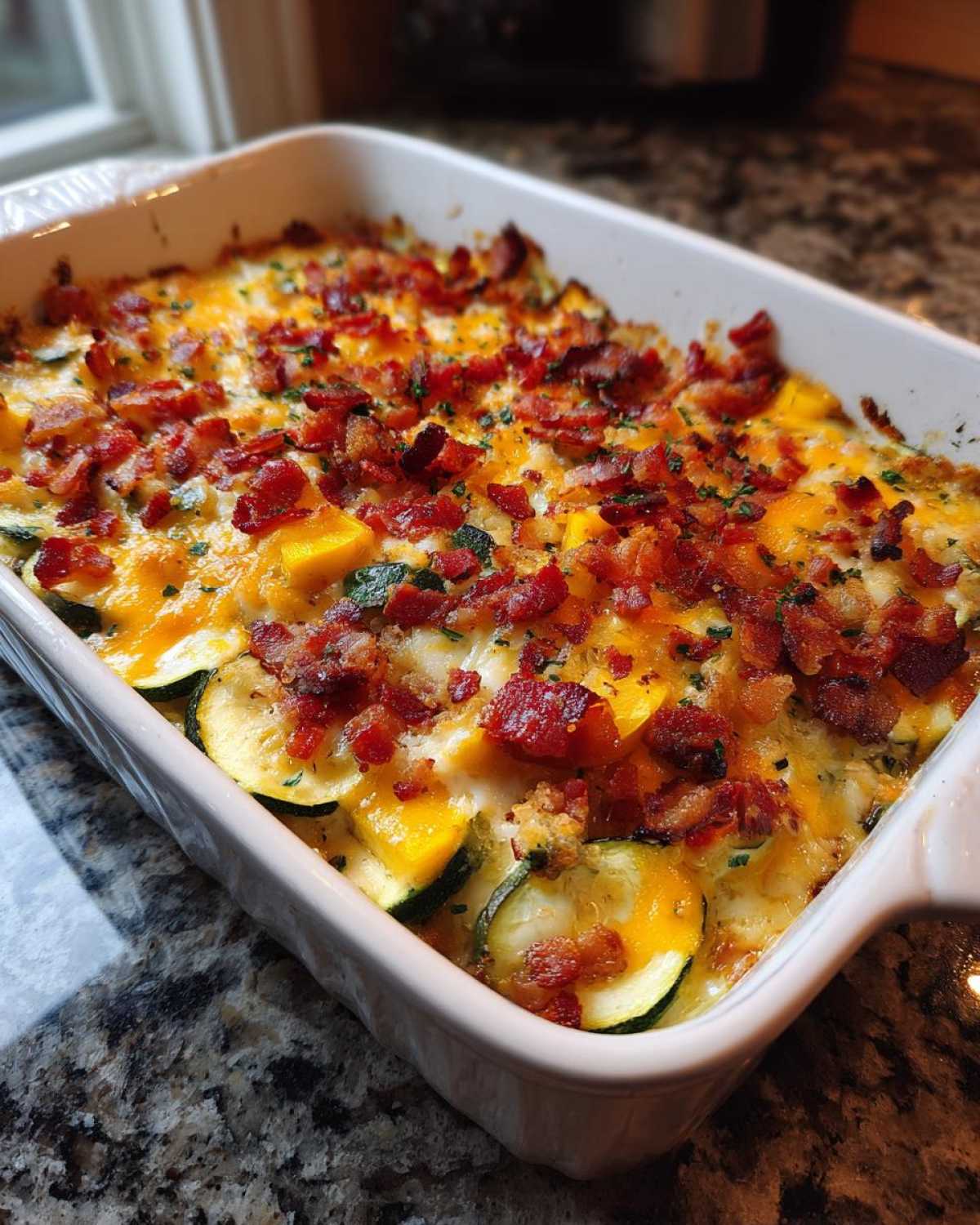 Bacon squash casserole - detail 4