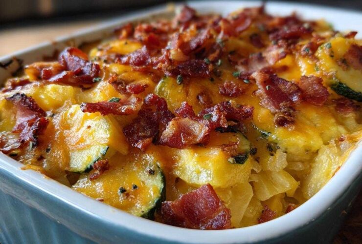 Bacon squash casserole