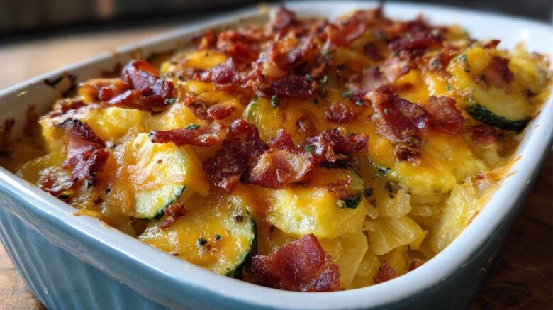 Bacon squash casserole