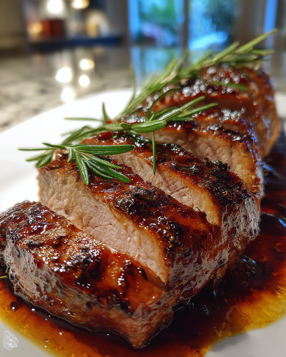 Balsamic Glazed Pork Tenderloin - detail 2