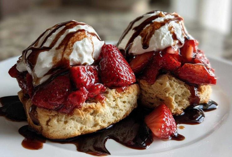 Balsamic Strawberry Shortcake