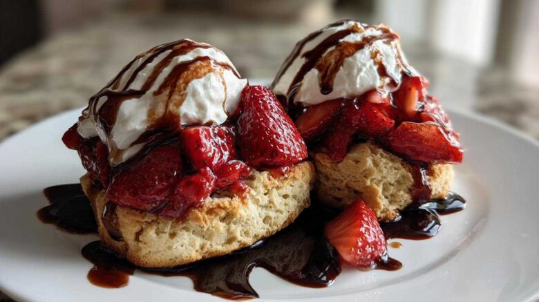 Balsamic Strawberry Shortcake