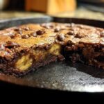 Banana Fudgy Brownie Skillet