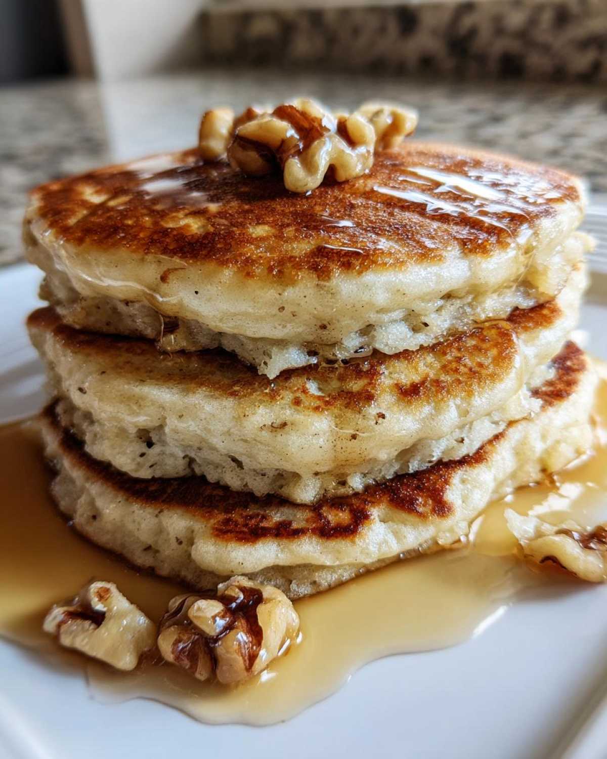 Banana Walnut Yogurt Pancakes - detail 1