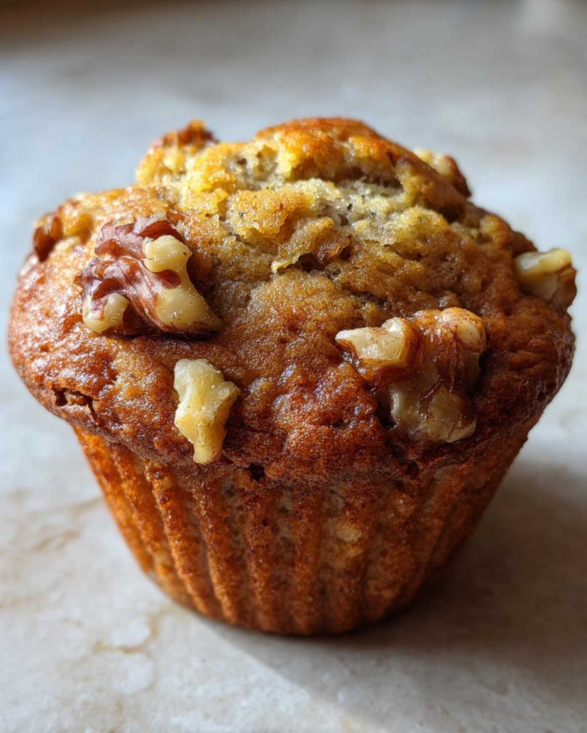 Banana walnut muffins - detail 1