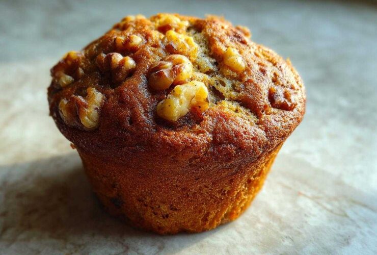 Banana walnut muffins