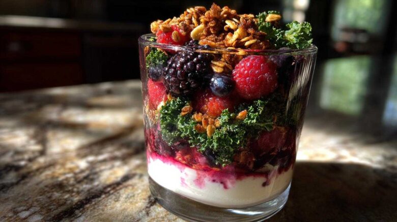 Berry-Kale Yogurt Parfait