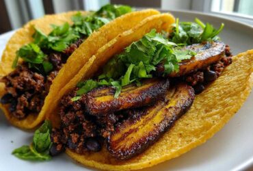 Black Bean Plantain Tacos