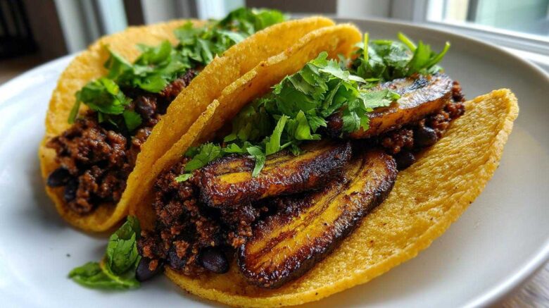 Black Bean Plantain Tacos