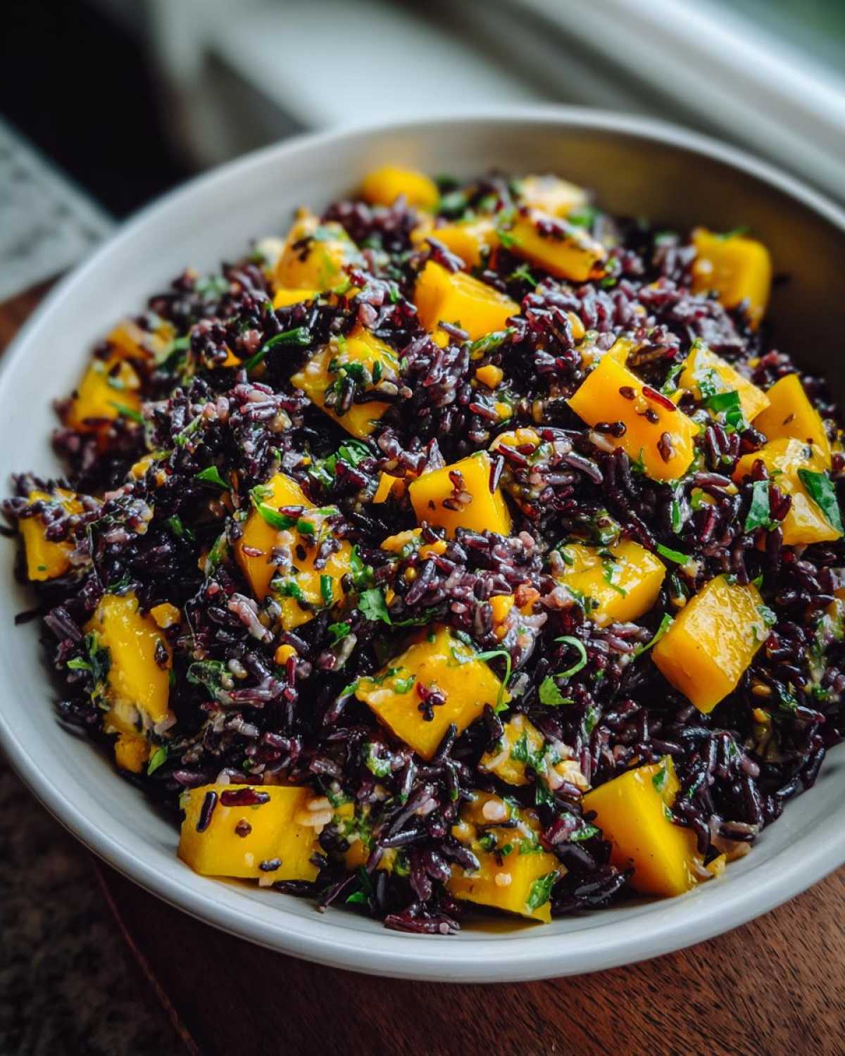 Black Rice Mango Salad - detail 4