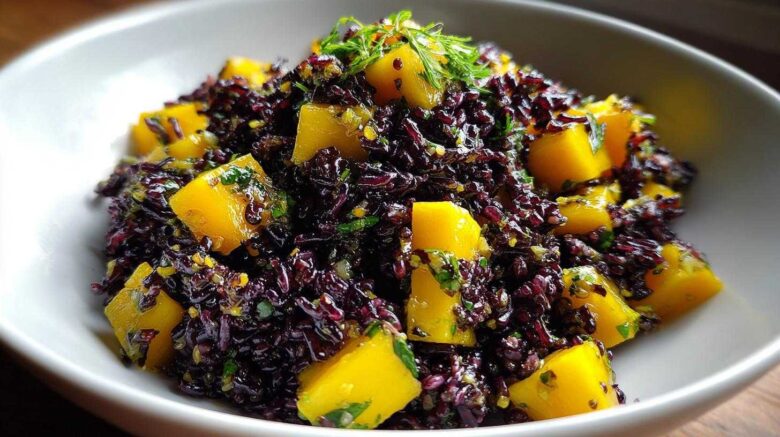 Black Rice Mango Salad