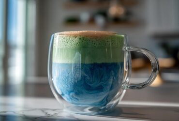 Blue Spirulina Matcha Latte