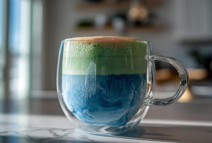 Blue Spirulina Matcha Latte