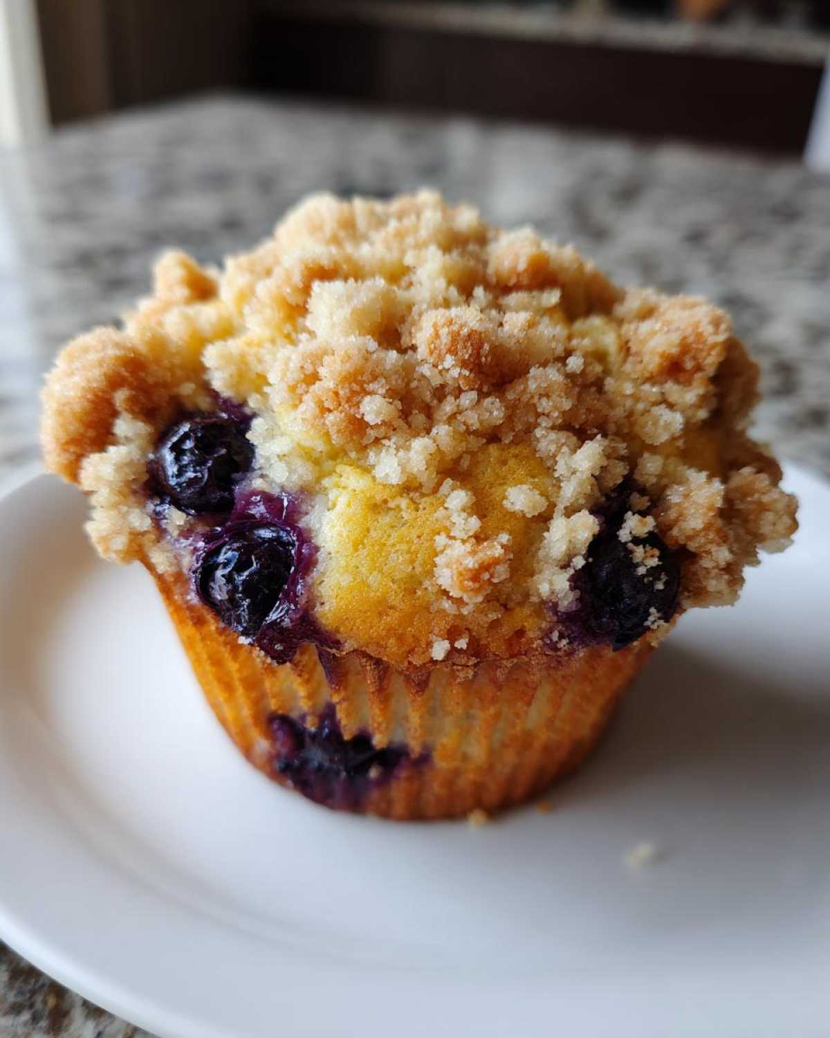 Blueberry streusel muffins - detail 3