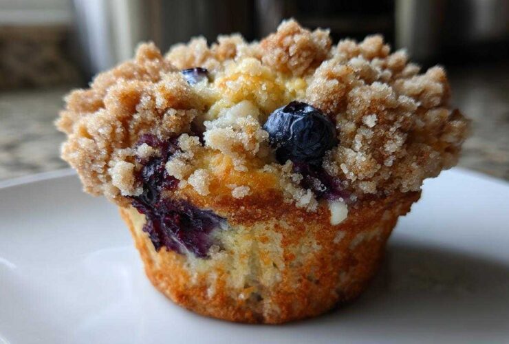 Blueberry streusel muffins