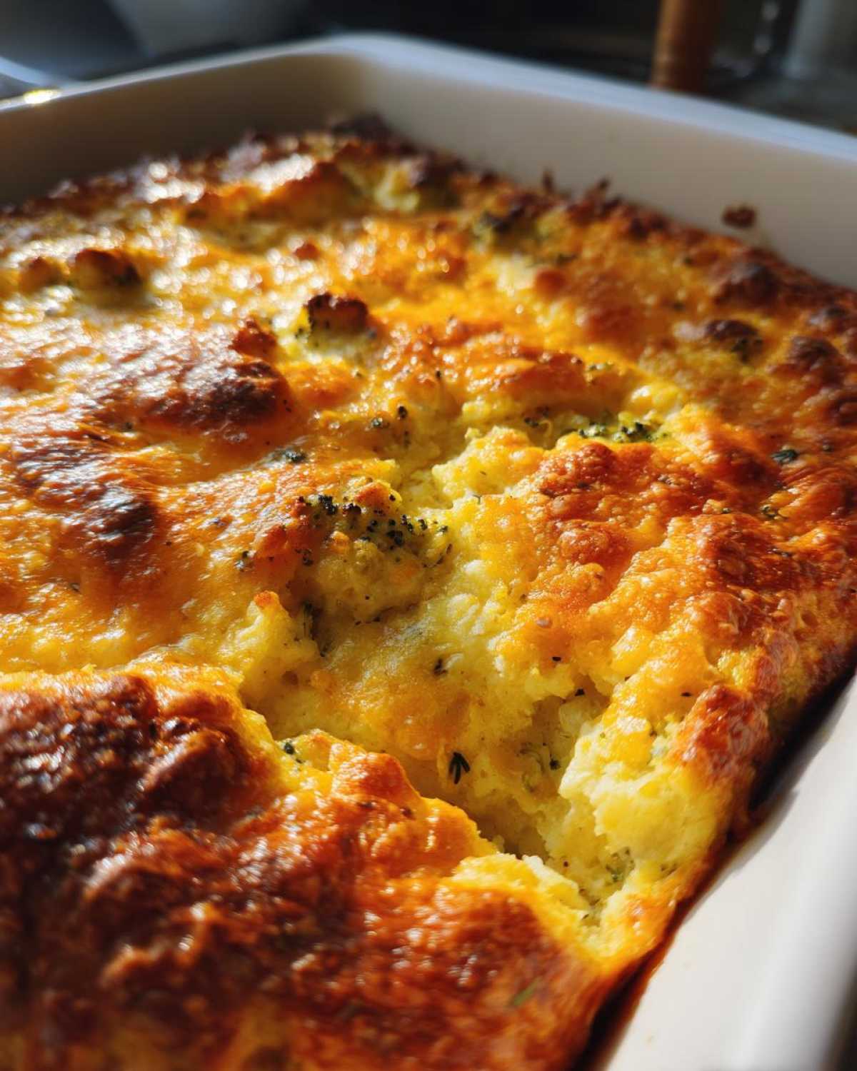Broccoli cheddar squash casserole - detail 2