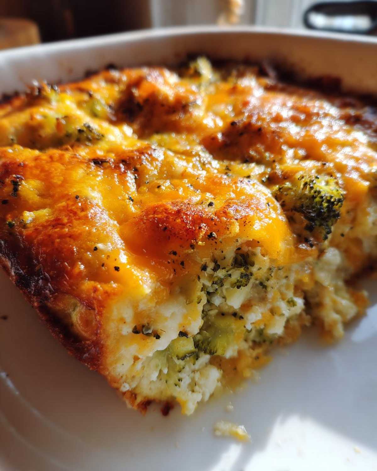 Broccoli cheddar squash casserole - detail 3