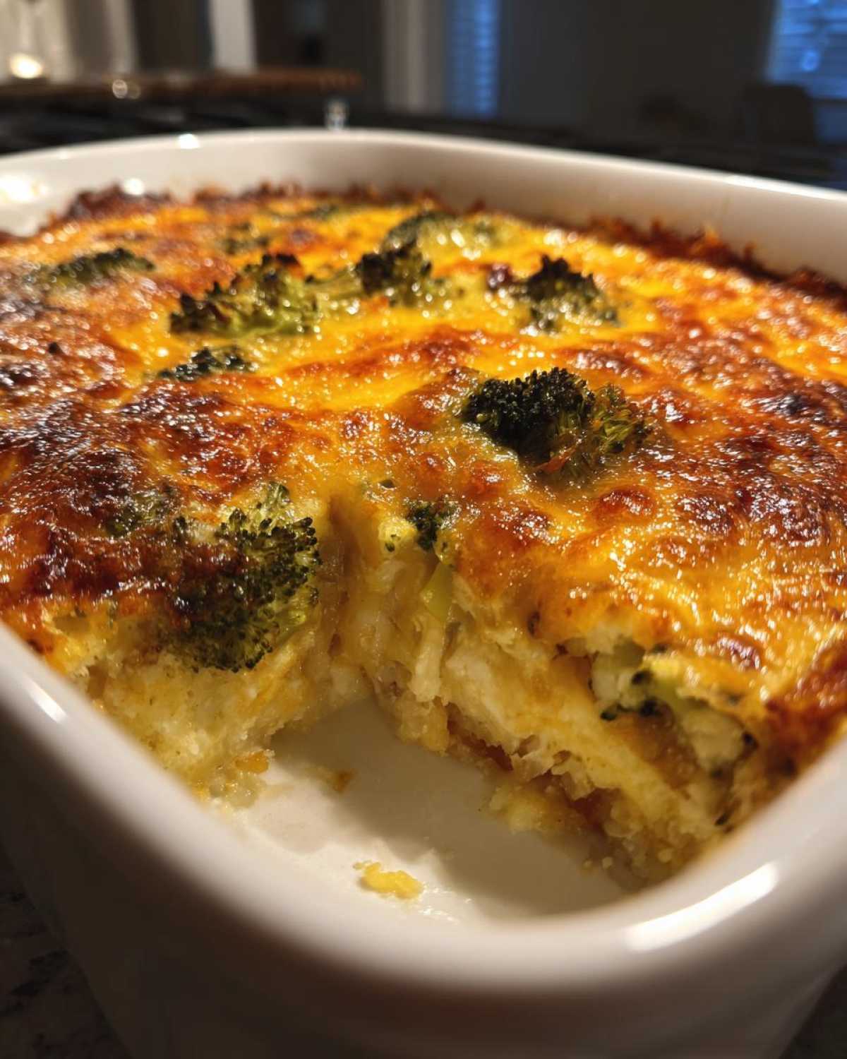 Broccoli cheddar squash casserole - detail 4