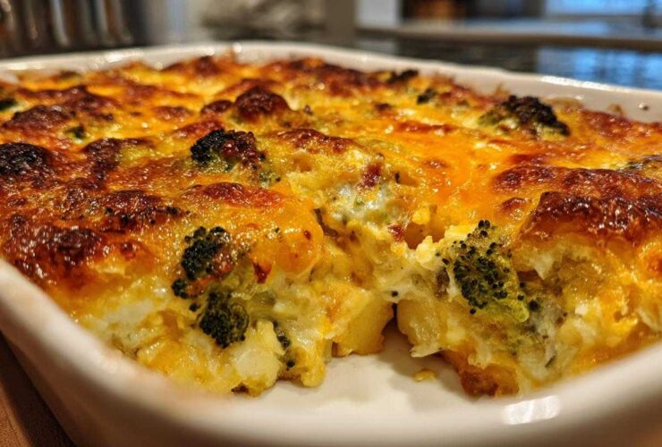 Broccoli cheddar squash casserole